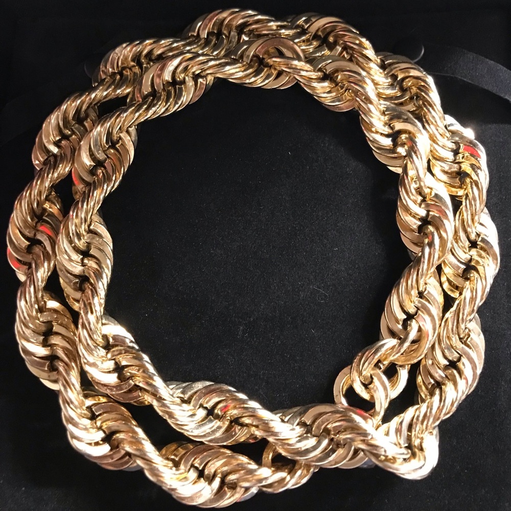 16mm 10k Gold Rope Chain(Real Gold)